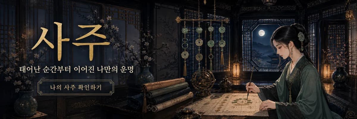 사주 — 태어난 순간부터 이어진 나만의 운명, 나의 사주 확인하기